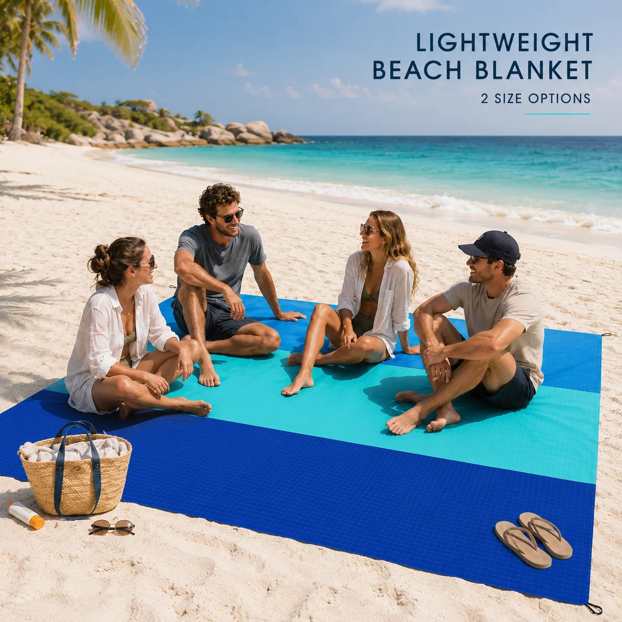  slider image of Oversized Lightweight Beach Blanket