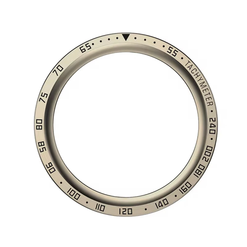 Sleek Rotating Metal Bezel Ring with Time Scale Protective Cover