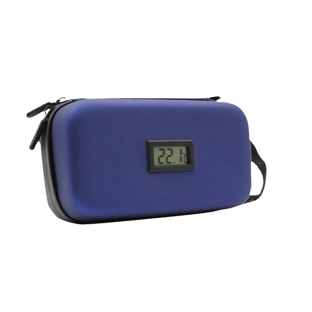 Insulin Cooler Travel Case TSA Approved Refrigerated Pharmaceutical Cooler with Thermometer 2 Ice Packs for Travel insulin cooler travel case