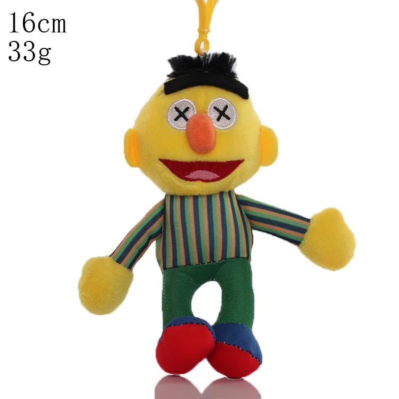 New Sesame Street Doll Plush Pendant Elmo Red Monster Blue Monster Big Bird Full Set of Cute Plush Toys Children's Birthday Gift