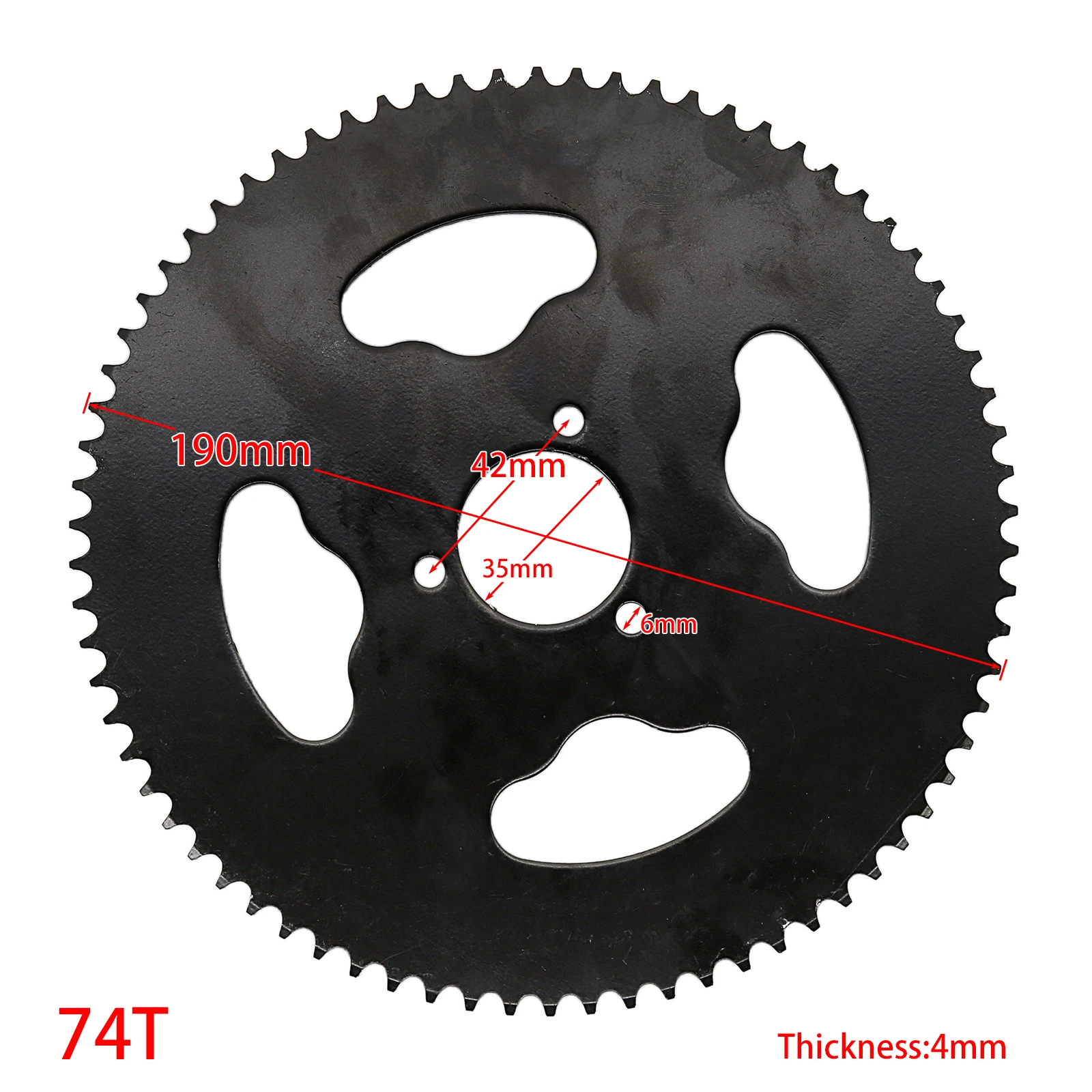 38T 54T 64T 74T T8F 35MM Rear Sprocket Mini Moto ATV Quad Dirt Pit Pocket Bike Cross 47cc 49cc Parts engine sprocket