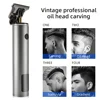 USB Electric LCD Hair Clipper Trimmer All In One Head Rechargeable Hair Clipper Oil Head Hair Carving Hairstyle Razor For Man 4