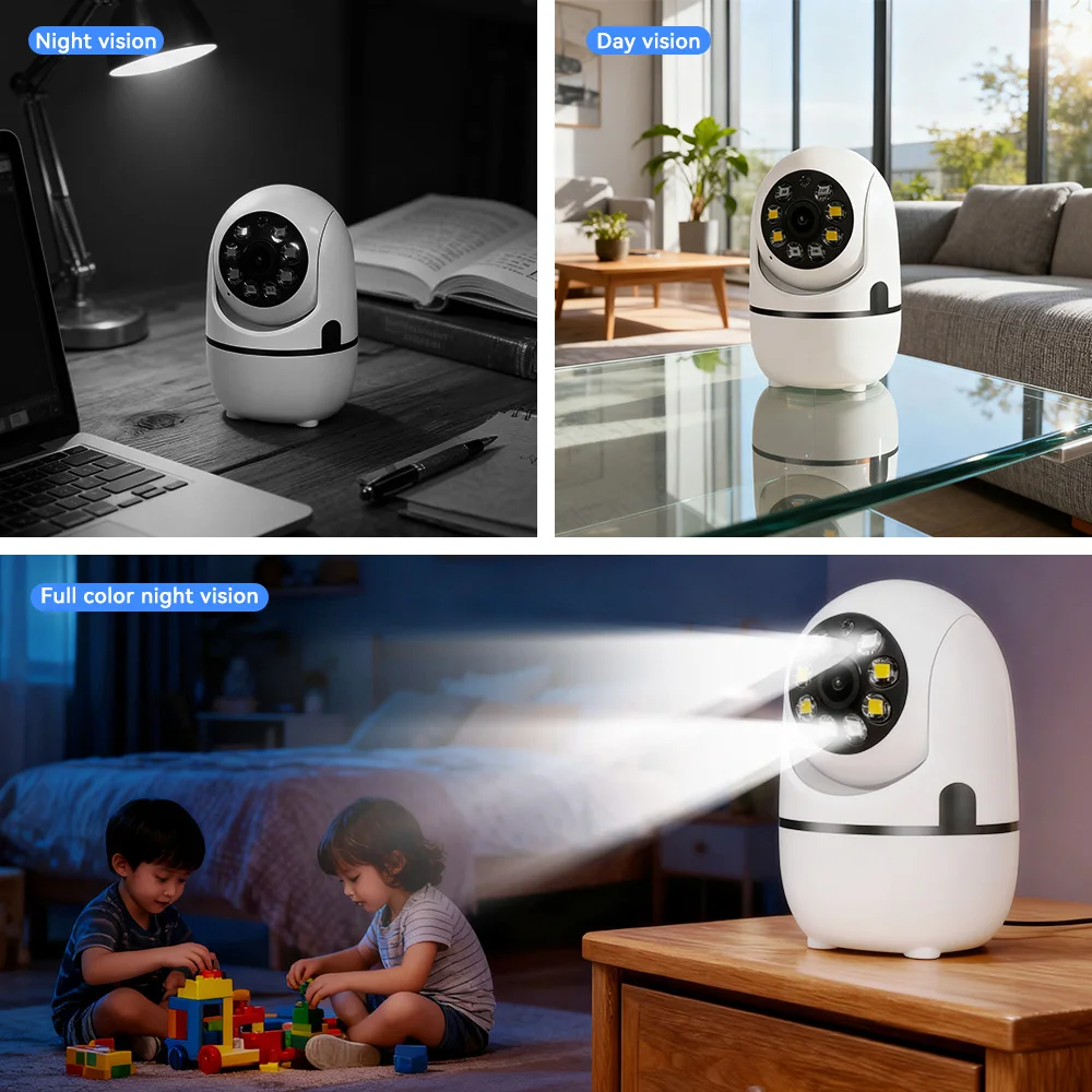 2.4G 8MP Wifi Camera Full Color Night Vision IP Indoor Security Protection Monitor 5X Zoom Home Wireless Track Alarm O-Kam pro 2
