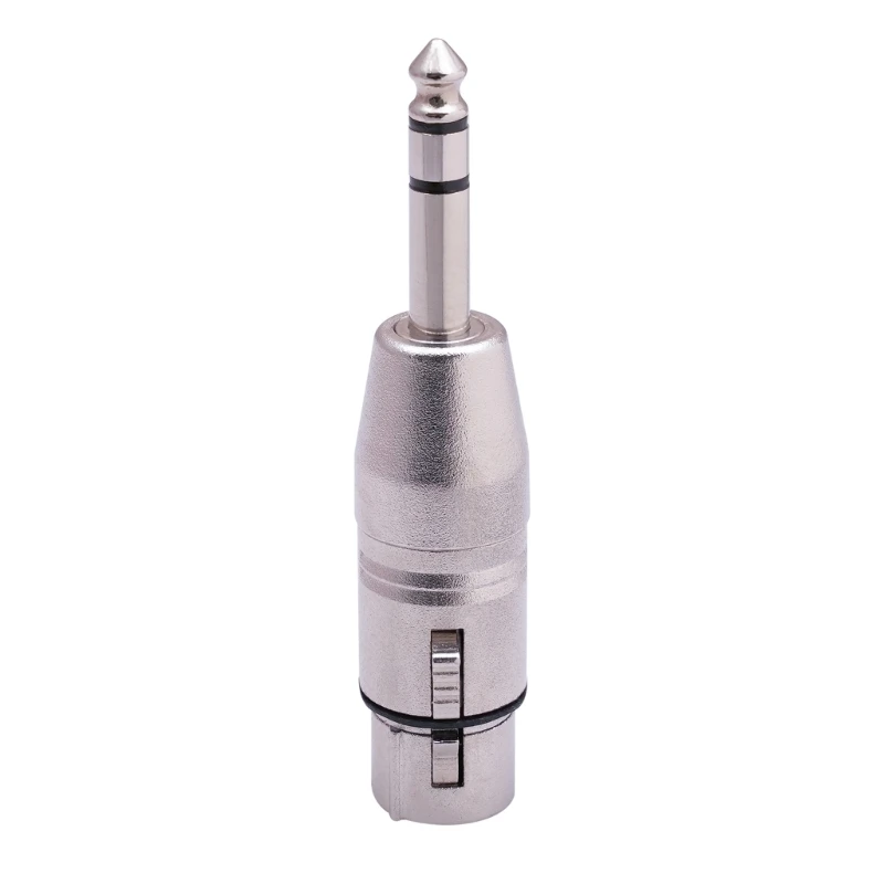 6.35mm 1/4 Inch To XLR Microphone Adapter, Stereo 6.35mm Male To XLR Female Audio Connector For Mixer