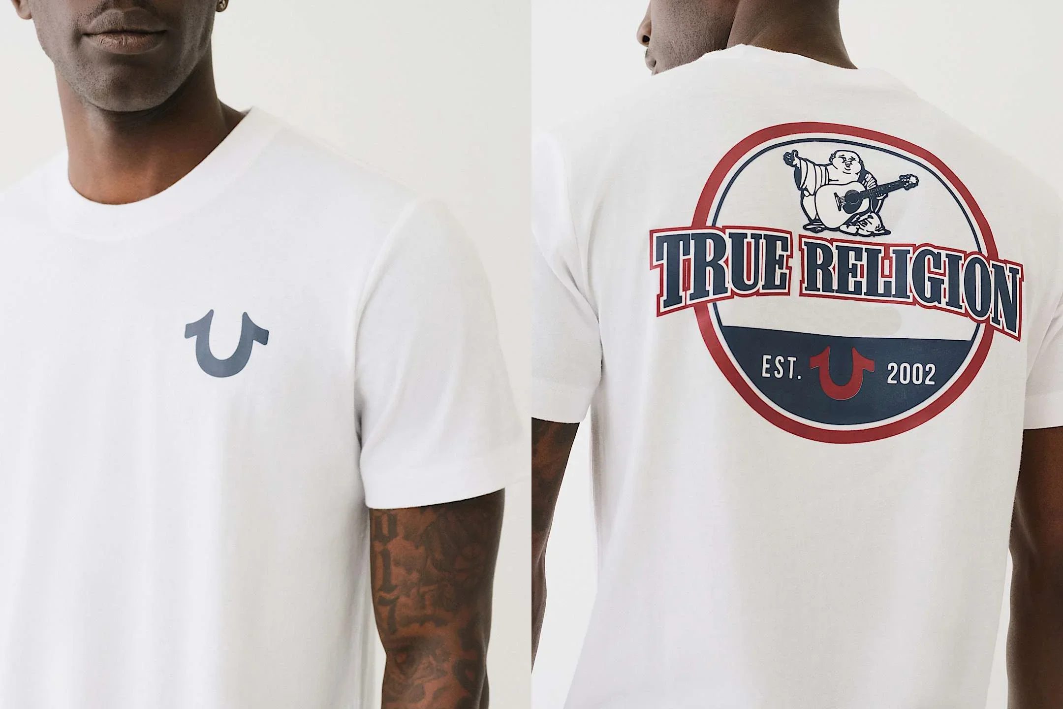 True Religion T-shirt Women Short Sleeves Men Vintage Casual Cotton Loose Graphic Crew Neck T-shirt Printed Oversized Top Tees cotton short sleeved shirt
