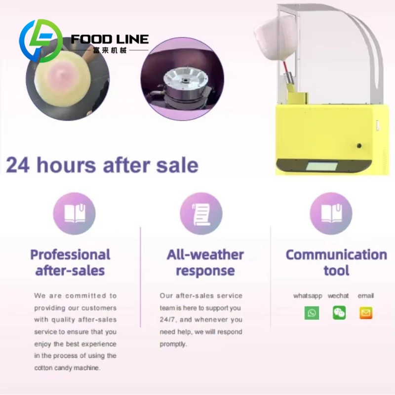 Customized Popular Business Professional Mini Portable Robot Automatic cotton candy Making Vending Machine Listed 3