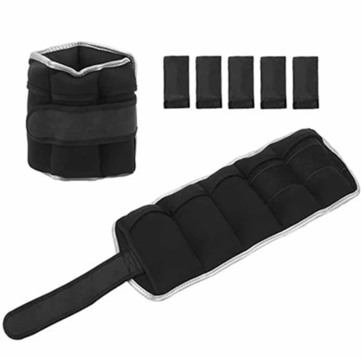 LongGlory Adjustable Small Wrist Leg Arm Hand Cuff Fitness Iron Sand Bag With Reflective Strap Ankle Weights