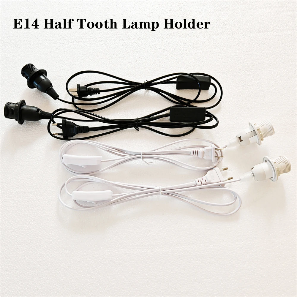 E14 Lamp Holder 1.8m EU/US/AU/UK Plug Power Cord Lamp Base Socket LED Pendant Light Head With 303 Switch Extent Cable