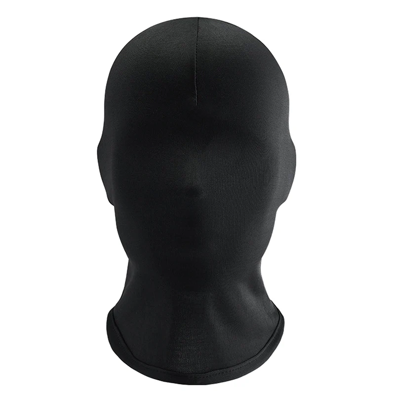 Black Full Face UV Protection Balaclava Hat for Festivals and Cosplay