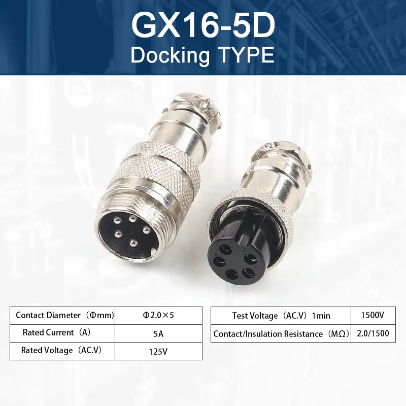 GX16 2/3/4/5/6/7/8/9/10 Pins Aviation Plug Aviator Socket Butt Joint Male&Female Docking Connectors image 8