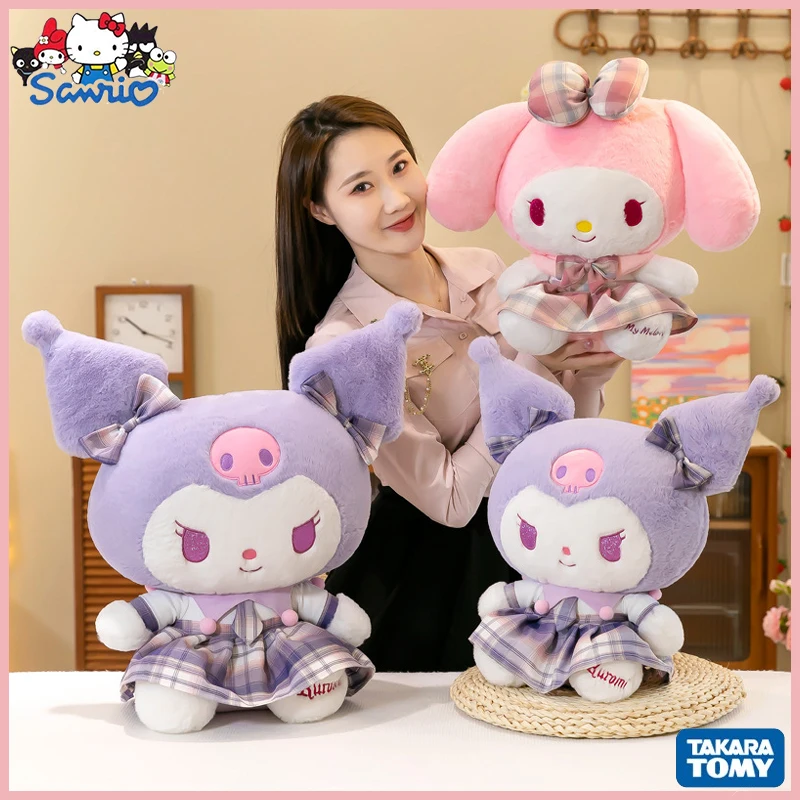 

Sanrio 2023 New Pattern Jk Kuromi Plush Filled Toy My Melody Cute Kawaii Doll Gives Girlfriend As A Birthday Gift For Girlfriend