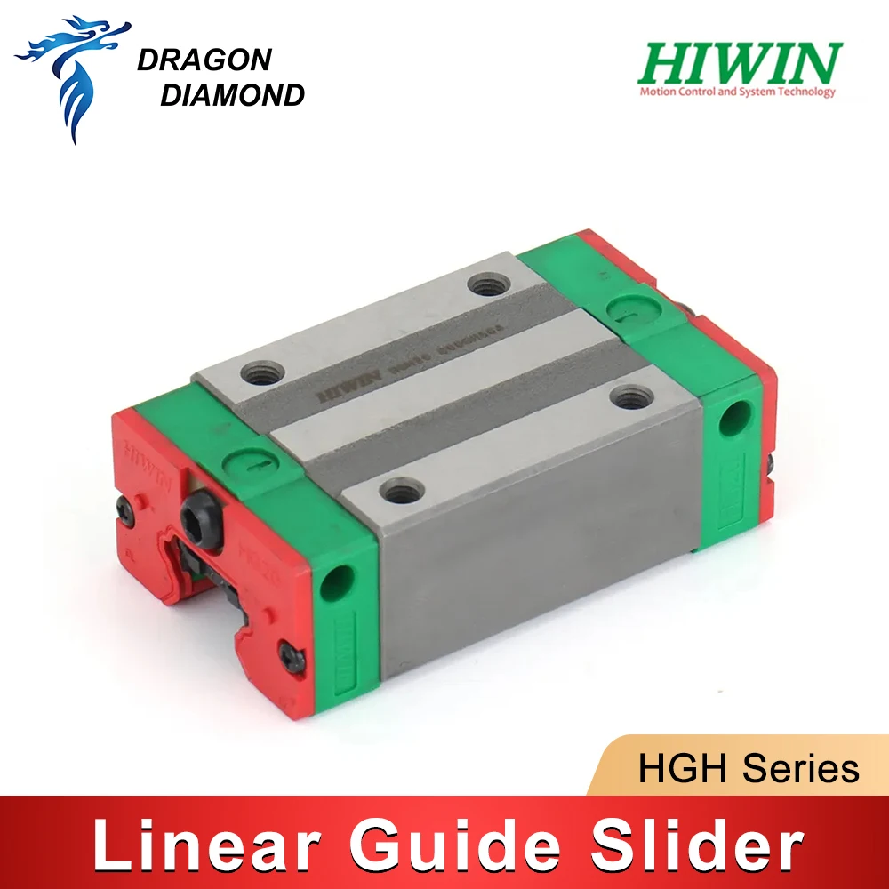 HIWIN Linear Guide Slider HGH Series HGH15CA HGH20CA HGH25CA HGH30CA HGH35CA for Linear Rail CNC Router Diy Parts 25 25 30mm linear guide xy micrometer manual fine tuning cross roller precision linear stages linear guide rail