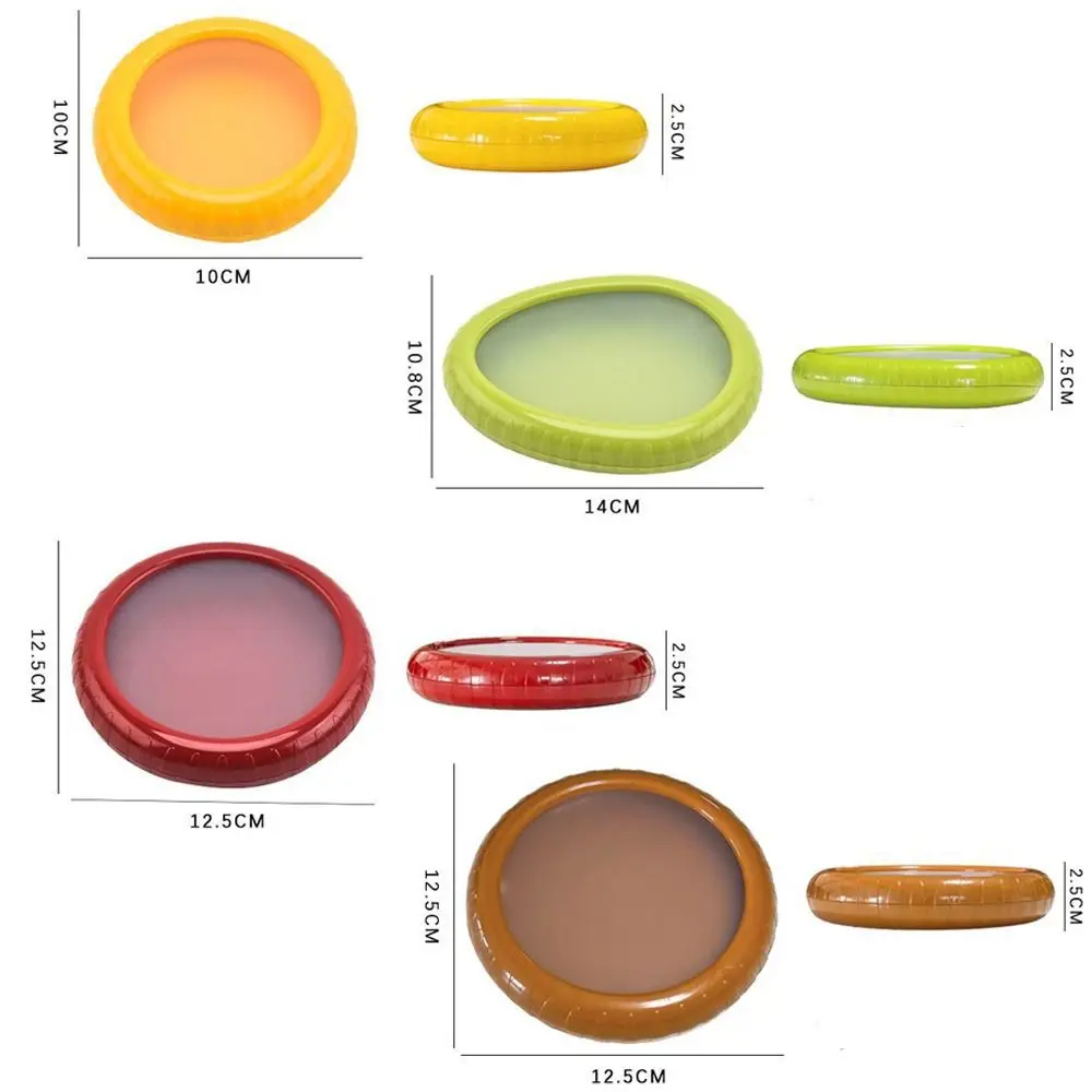 Durable Creative Fruit Fresh Box Mini Avocado Lemon Preservation Box Silicone Film Sealed Convenient Refrigerator Storage 6