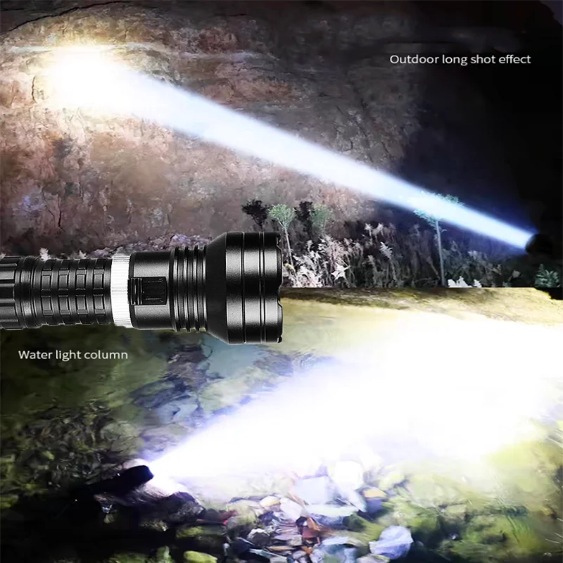 High Power 10000LM Diving Flashlight XHP300 LED Ultra Bright Professional Diving Torch IP8 Highest Waterproof Fishing Flashlight