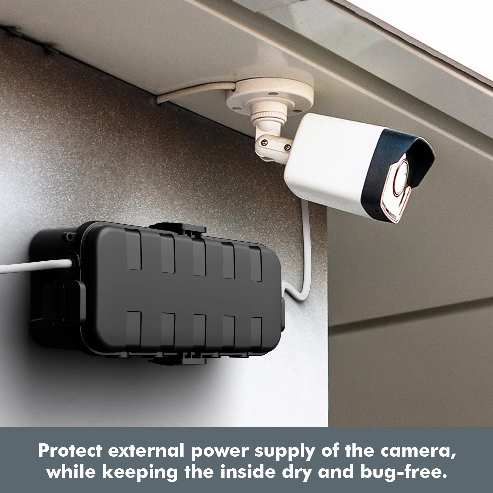 Durable Weatherproof Outdoor Electrical Junction Box - Medium, IP54 Rated, Wall-Mounted