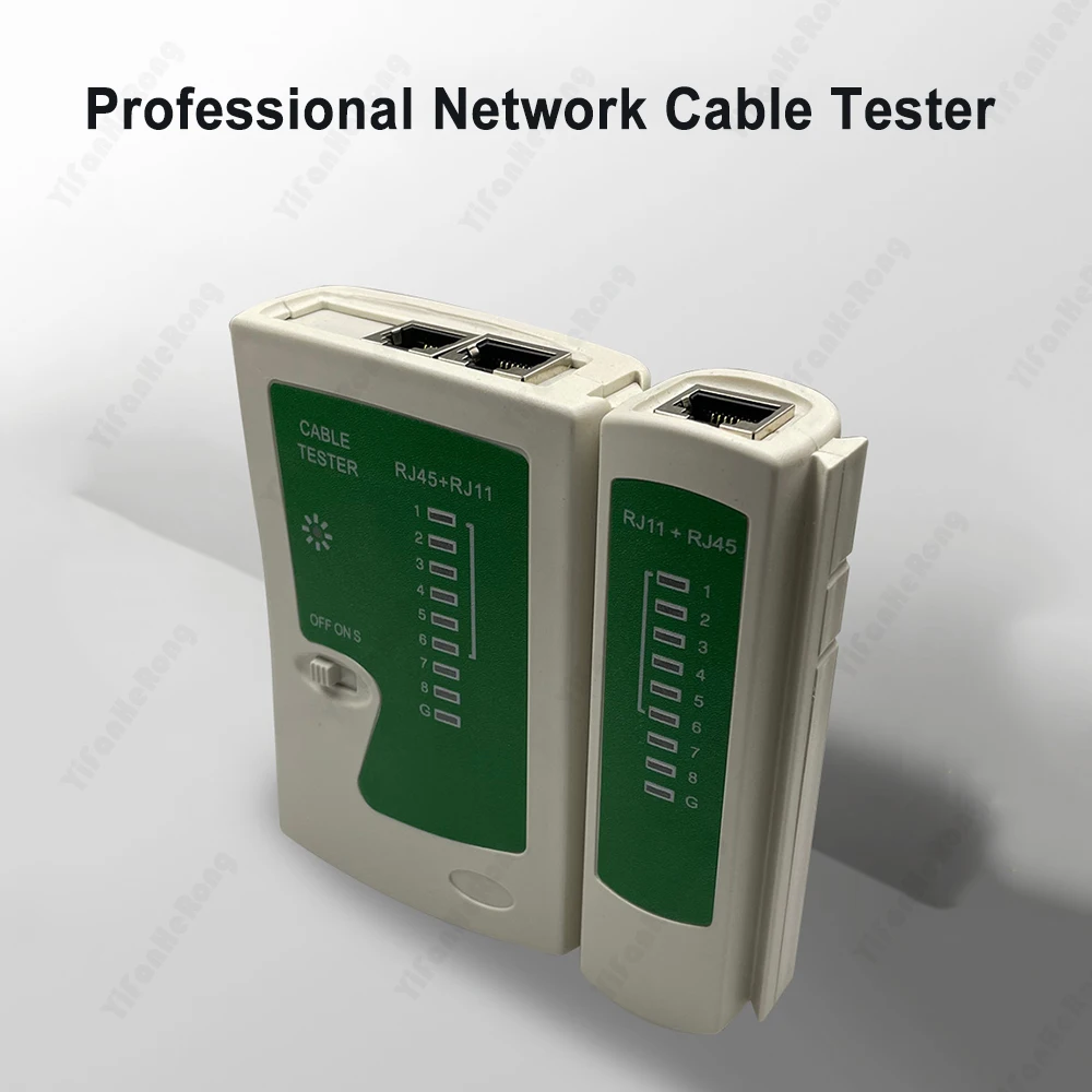 다기능 네트워크 케이블 테스터, RJ45 이더넷 케이블 테스터, Lan 테스트 도구, Cat5 Cat6 8P 6P 케이블 및 RJ11 전화 케이블