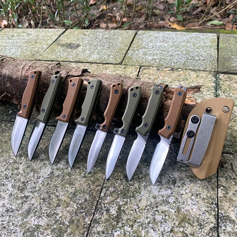 Description Picture 2 of itemG10 Handle Outdoor Camping Survival Fixed Blade Straight Knife 420 Stainless Steel Sharp Neck Knives With Kydex Sheath