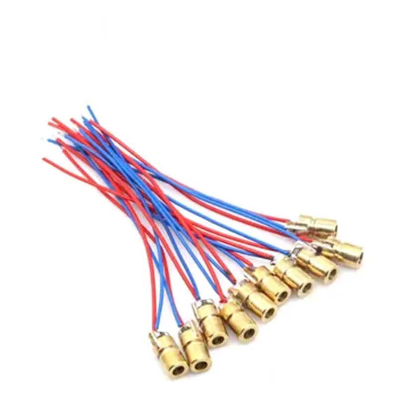 Adjustable Laser Dot Diode Module 3V 5V 650nm 5mW Red Sight Copper Head laser head
