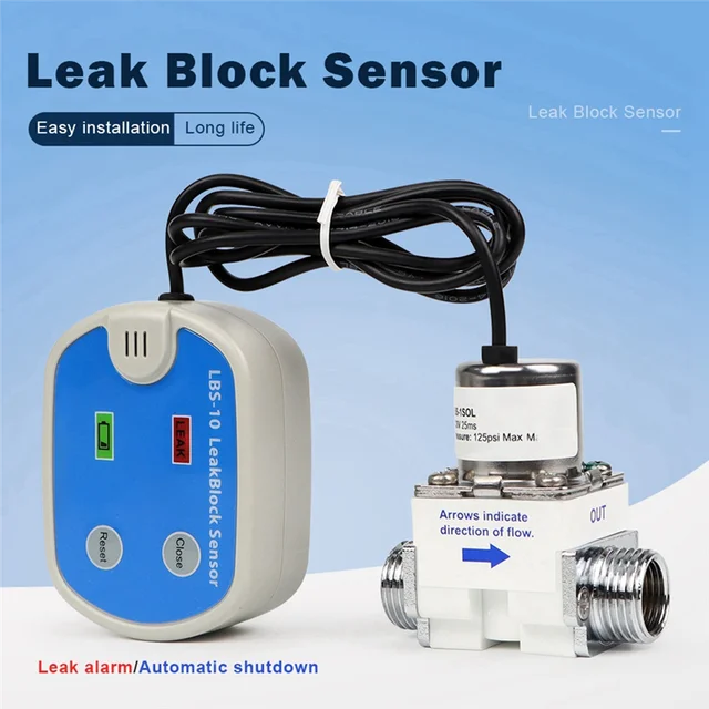 Leakage Detector Water Purifier HM Leakage Alarm With Protection Valve Water Pipe Leakage Detector Automatic Shutdown,Requisite 2