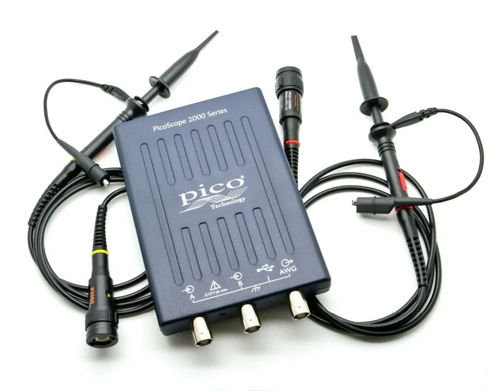 

PicoScope 2204A 2 Channel 10MHz USB Oscilloscope with 2 Probes - PICO Technology