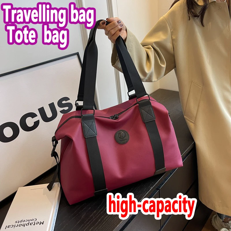 

Carry On Travel Duffle Bag Nylon Waterproof Sports Gym Tote Bags for Women And Men Large Capacity Storage Luggage Handbag