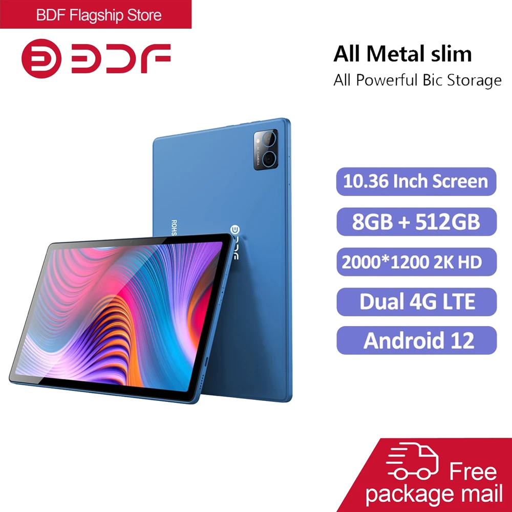 2024 Ultra Slim New 10.36 Inch Android Tablets Google 10 Core 8GB RAM 512GB ROM Dual 4G 5G Network Wifi Bluetooth GPS Tablet PC android tablet new pad pro 10 1 inch 1920x1200 4g network mtk6797 ten core 12gb ram 512gb rom phone tablets pc dual wifi type c