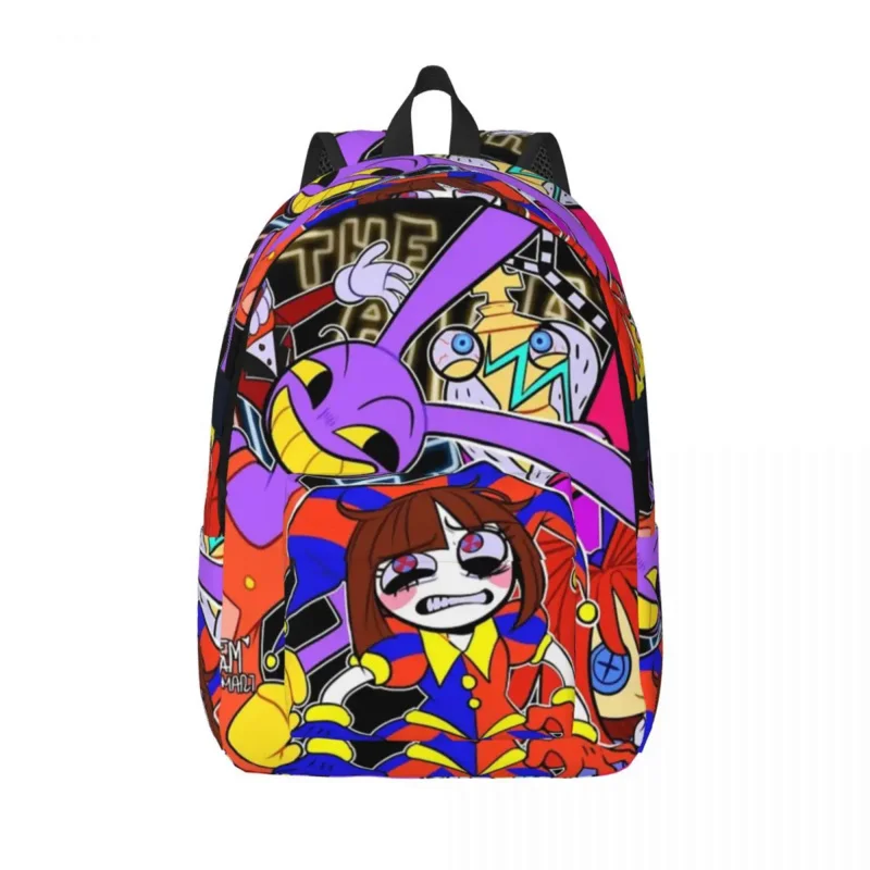 

The Amazing Digital Circus Backpack Middle High College School Student Pomni And Jax Caine Bookbag Men Women Daypack Sports