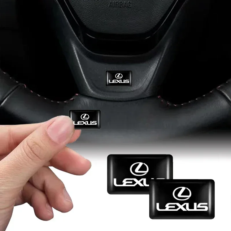 Car Interior Sticker Rubber Badge Decorate Paster For Lexus RX330 IS250 Ct200h ES300h RX350 IS300h ES350 Steering Wheel Sticker