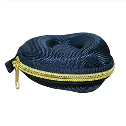 Portable Travel Storage Case for Single Watch - Shock and Impact - Resistant (Gold zipper)