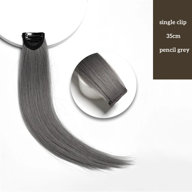 VaaJee Synthetic Clip Wigs Women Heat Resistant Straight Hair Extensions With Clips Multicolor Crochet Braid Hair For Teen Girls C