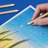 60pcs 3.5 inches short unpainted 6  colors pencils ,drawing coloring pencils Set for Kid art Painting Mini School Graduation 5