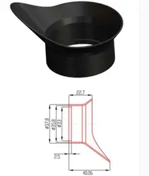 Enhanced Rubber Recoil Eye Protector Cups for Thermal Imaging and Night Vision Eyepiece Guards (24mm)