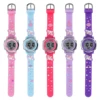 Children's Cartoon LED Electronic Watch 30M Waterproof Kids SmartWatch pink  Luminous Alarm Clock Sports Boys Girls Gift 2