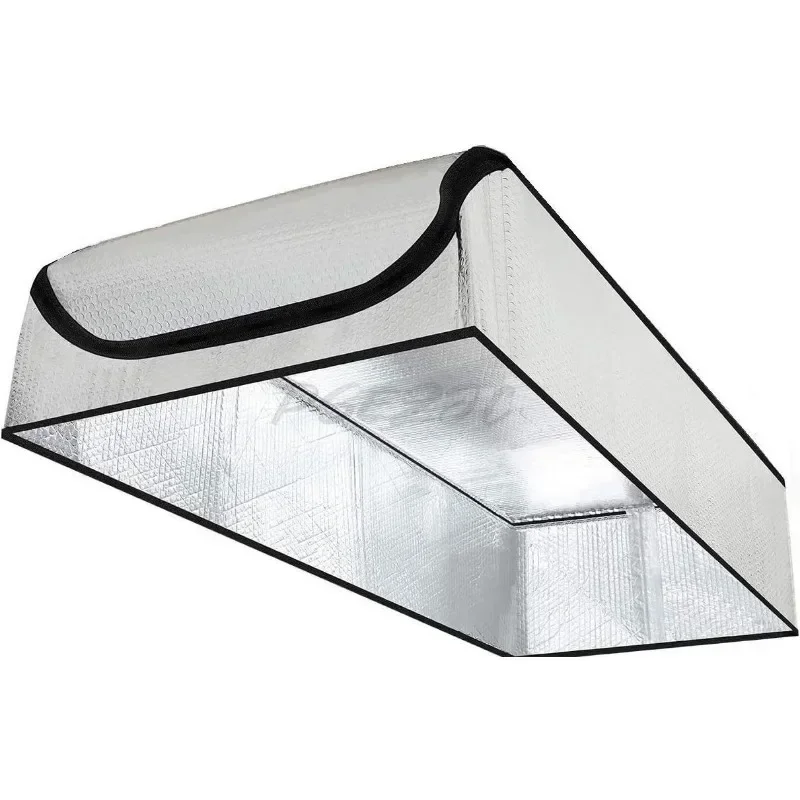 Attic Tent Insulation Cover Aluminum Foil Cover 54x25x11 Inch Waterproof Foldable Dust Insulation Tool
