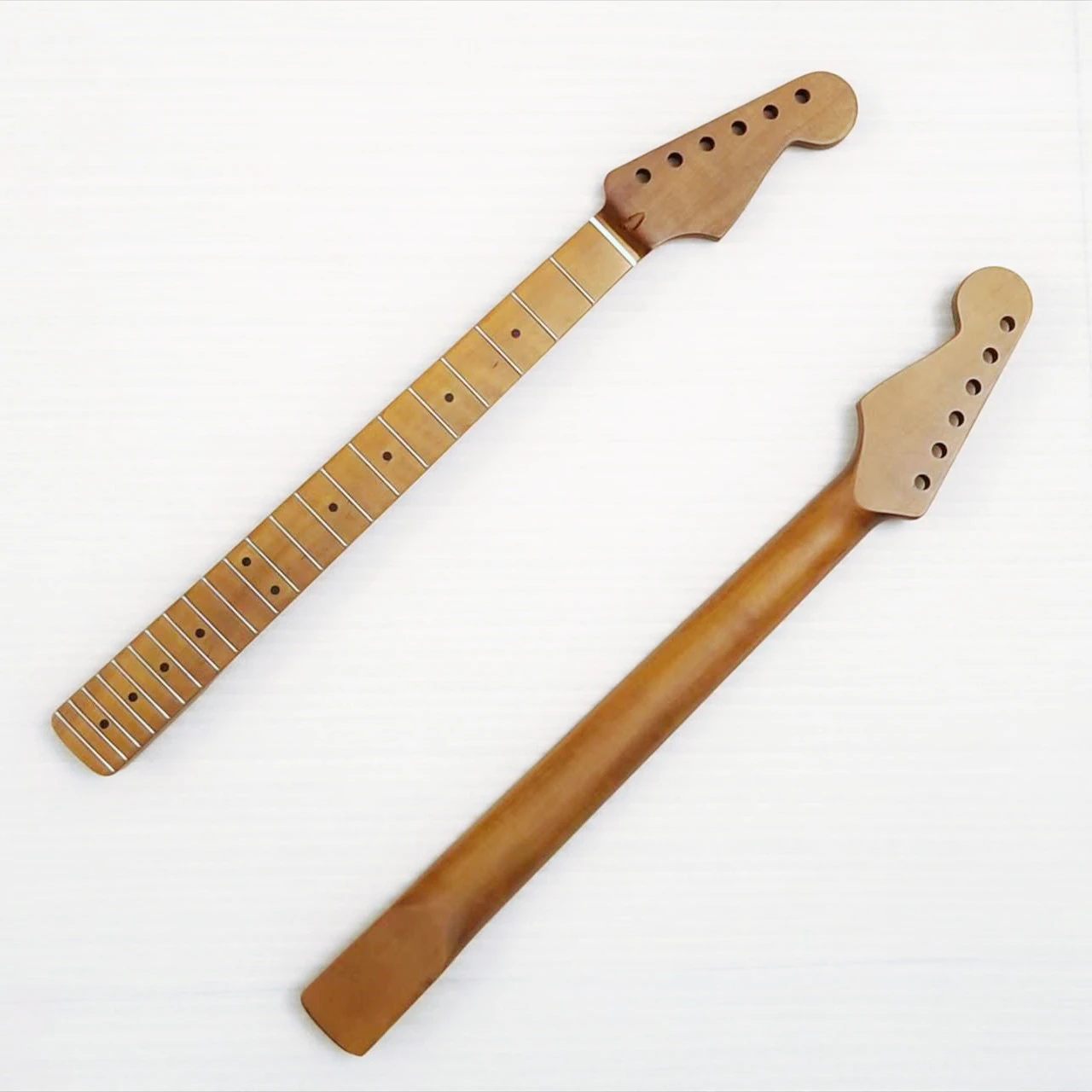 Replacement Necks 22 Frets Roasted Maple Neck ST Style Guitar Necks