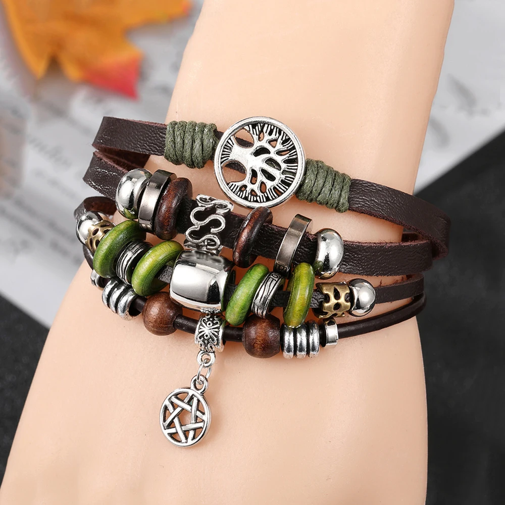 Cartoon Owl Bracelets Glass Dome Multilayer Bracelet Woven - Temu