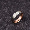 NUNCAD 6mm Frosted Inner Rose Gold Groove Men Ring Silver Color Tungsten Carbide Engagement Rings AAA Quality 2