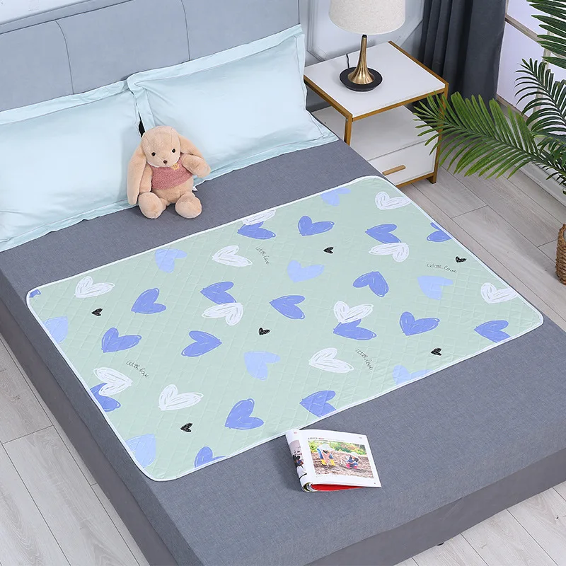 Washable Mattress Urine Mat for Baby Toddler Cartoon Bed Nappy Diaper Breathable Adult Elder Incontinence Bed Pad Changing Sheet 5