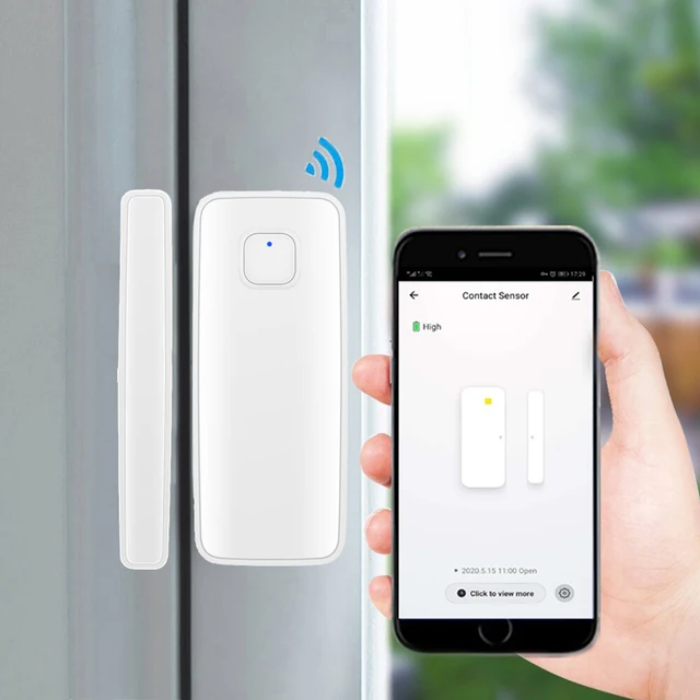 Tuya Smart WiFi Door Sensor Open Close Detector Smartlife App Control Notification Compatible with Alexa Google Home 5