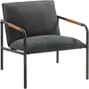 Café Chairs, Cafe Metal Lounge Chair, Charcoal Gray Finish 1
