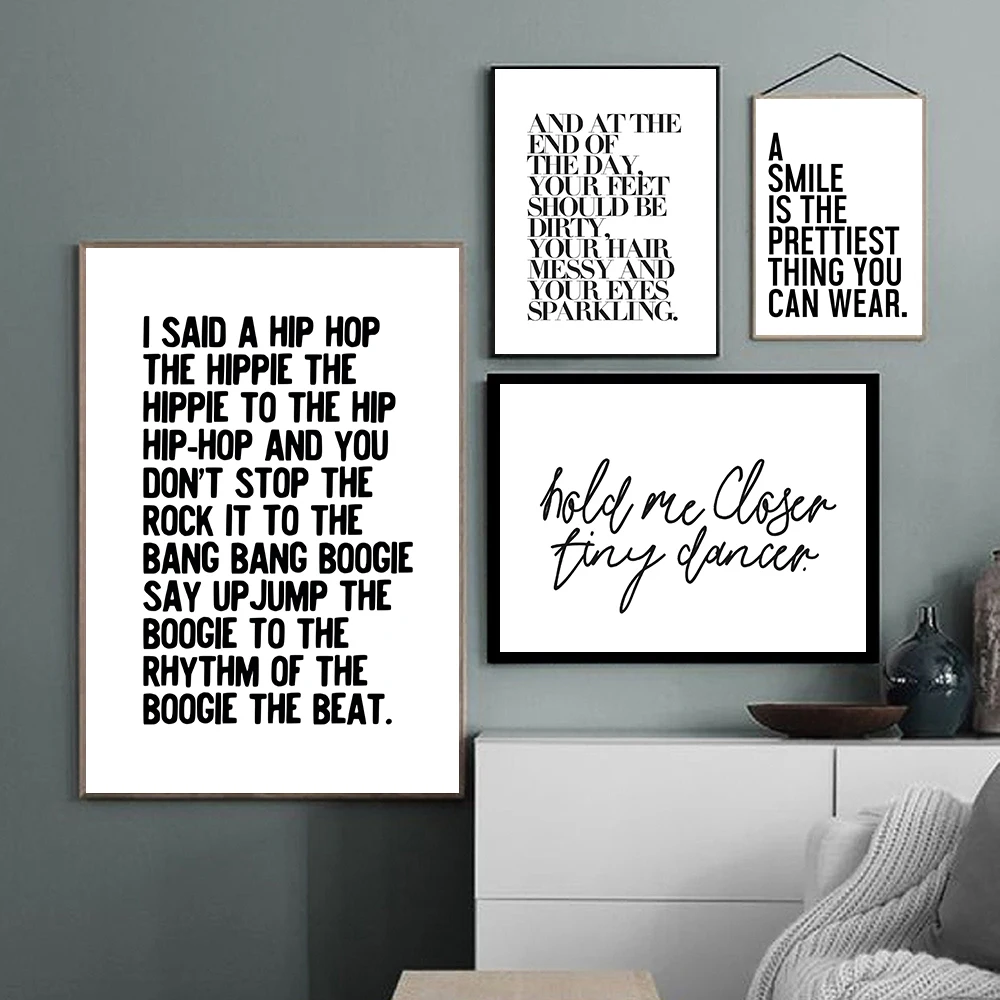 HipHopRapperDelightLyricsMusicQuoteLargeCanvasPaintingPosters