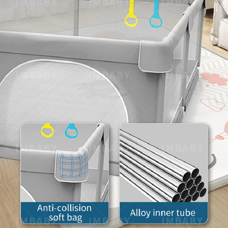 3 Optional Sizes Baby Playpen for Children Indoor Infant Playground Park Safety Fence Self Entertainment for 0-6 Years Old Kid baby playpen