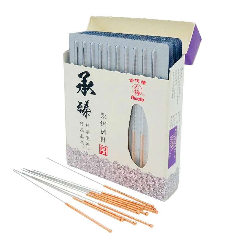 100 hwato Copper handle Disposable Acupuncture Needles disposable acupuncture needle 0.18/0.25/0.30/0.35mm High Quality Acupuncture needle
