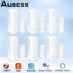 Tuya ZigBee Wireless Door Window Sensor Door Open/Closed Detectors Smart Home Security Protection APP Remote Control Alarm