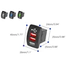 5V 3.1A Universal Car Charger Waterproof Dual USB Ports Auto Adapter Dustproof Phone Charger for Iphone Xiaomi Redmi Samsung 4