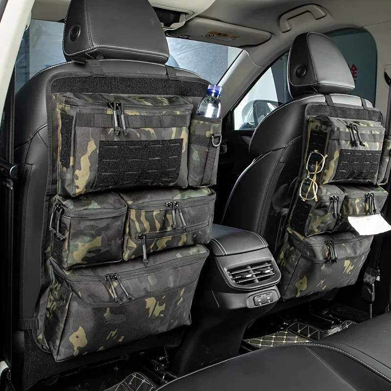 Car tactical seat back organizer,Multifunctional tactica luggage storage hanging rear seat bag