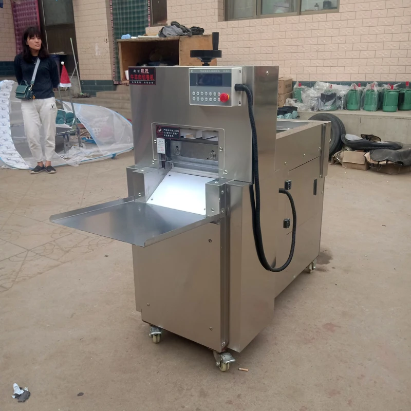 

Electric Meat Slicer Automatic Cutting Beef Mutton Roll Bread Machine Detachable Stainless Steel Knife Adjustable Thickness
