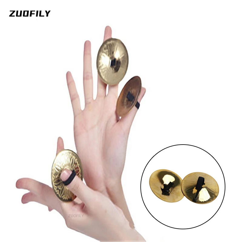Musical Instrument Belly Dancing Indian Brass Finger Cymbals 2PCS/lot Middle East Percussion Cymbals Props Percussion Instrument tibetan cymbals,drum cymbal kit