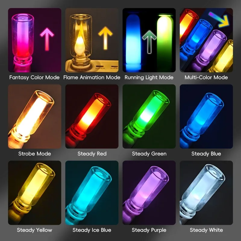 휴대용 LED 분위기 램프 USB 터치 컨트롤 미니 LED 야간 조명 자동차 실내 장 LED 실내 조명