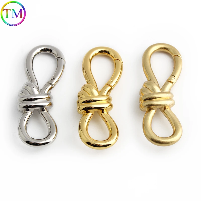 5-20PCS Metal Ring Spring  Buckles For Bags Handbag Shoulder Belt Strap Open Dog Chain Connector Hooks DIY Jewelry Accessories 50pcs 16 20 25 32 38mm flat spring o ring buckles metal snap clasp for bag strap keychain handbag connector hook diy hardware